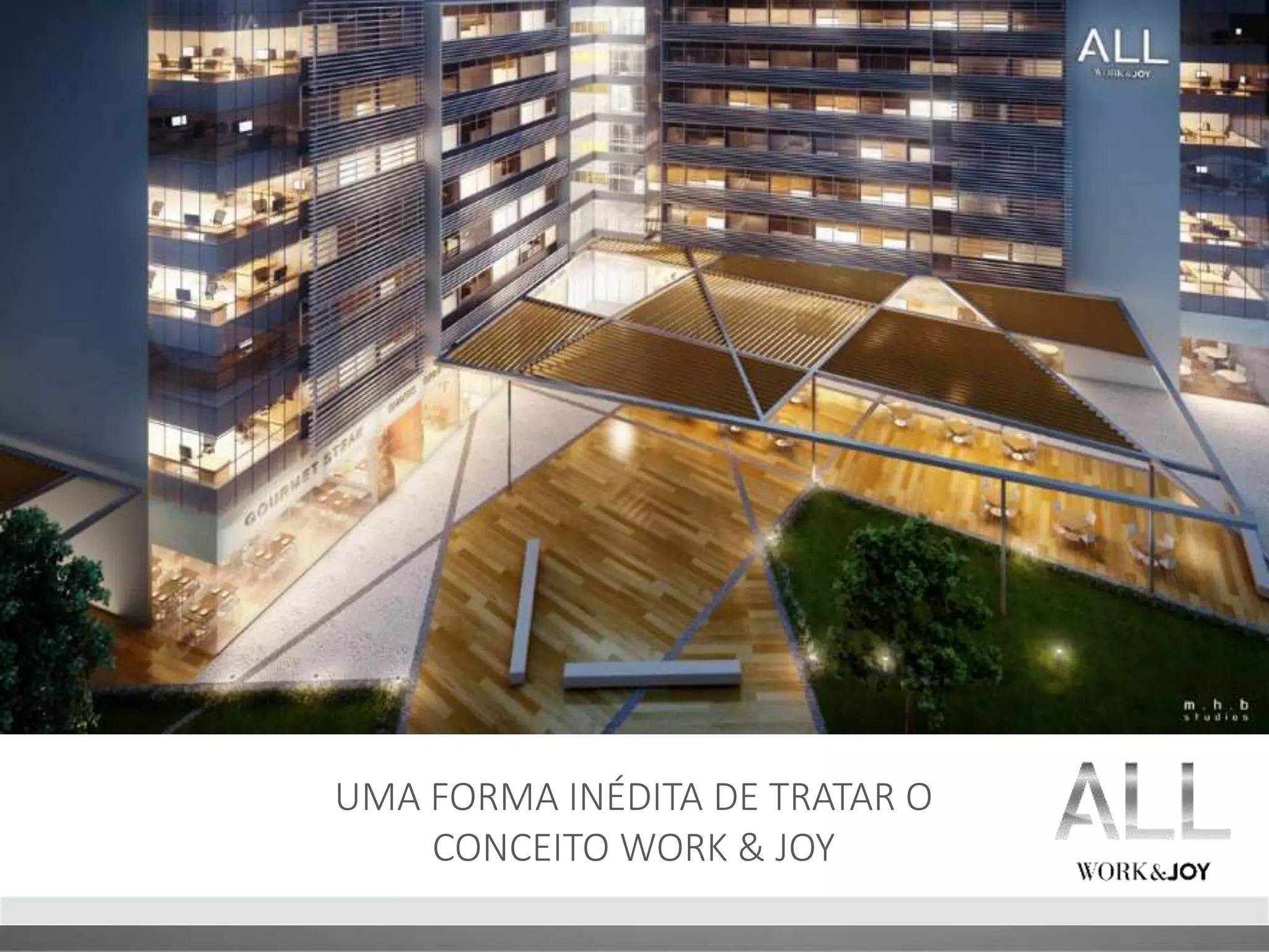 UMA FORMA INÉDITA DE TRATAR O 
CONCEITO WORK & JOY 
 