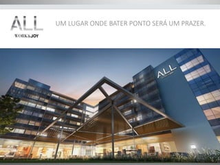 UM LUGAR ONDE BATER PONTO SERÁ UM PRAZER. 
 