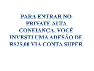 Apresentação alta confiança