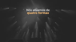 quatro formas
Nós atuamos de
 
