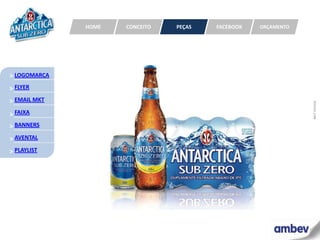 HOME   CONCEITO   PEÇAS   FACEBOOK   ORÇAMENTO




> LOGOMARCA
> FLYER
> EMAIL MKT




                                                               MKT HOUSE
> FAIXA
> BANNERS
> AVENTAL
> PLAYLIST
 