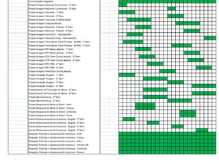 Comunicação Integrada
Projeto Imagem Nacional Couromoda - 1º Sem.
Projeto Imagem Nacional Couromoda - 3º Sem.
Projeto Imagem Carnaval - 1º Sem.
Projeto Imagem Carnaval - 3º Sem.
Projeto Imagem Copa das Confederações
Projeto Imagem Copa do Mundo
Projeto Imagem Nacional - Francal - 2º Sem.
Projeto Imagem Nacional - Francal - 4º Sem.
Projeto Imagem Feira SICC - Gramado/RS
Projeto Imagem Feira Zero Grau - Gramado/RS
Projeto Imagem Feira Minas Trend Preview - BH/MG - 1º Sem.
Projeto Imagem Feira Minas Trend Preview - BH/MG - 3º Sem.
Projeto Imagem MTV Movie Awards - 1º Sem.
Projeto Imagem MTV Movie Awards - 3º Sem.
Projeto Imagem FOX Teen Choice Awards - 2º Sem.
Projeto Imagem FOX Teen Choice Awards - 4º Sem.
Projeto Imagem MTV VMA - 2º Sem.
Projeto Imagem MTV VMA - 4º Sem.
Projeto Imagem American Country Awards
Projeto Inovação Imagem - 1º Sem.
Projeto Inovação Imagem - 2º Sem.
Projeto Inovação Imagem - 3º Sem.
Projeto Inovação Imagem - 4º Sem.
Projeto Evento de Promoção de Marca -2º Sem.
Projeto Evento de Promoção de Marca -4º Sem.
Projeto Merchandising - 2º Sem.
Projeto Merchandising - 3º Sem.
Projeto Blogueira de Moda no Brasil - Italia
Projeto Blogueira de Moda no Brasil - França
Projeto Blogueira de Moda no Brasil- Colômbia
Projeto Blogueira de Moda no Brasil- China
Evento Relacionamento de Imprensa - Bogotá - 1º Sem.
Evento Relacionamento de Imprensa - Bogotá - 2º Sem.
Evento Relacionamento de Imprensa - Bogotá - 3º Sem.
Evento Relacionamento de Imprensa - Bogotá - 4º Sem.
Relações Públicas e Assessoria de Imprensa - EUA
Relações Públicas e Assessoria de Imprensa - França
Relações Públicas e Assessoria de Imprensa - Itália
Relações Públicas e Assessoria de Imprensa - China e HK
Relações Públicas e Assessoria de Imprensa - Colômbia
Relações Públicas e Assessoria de Imprensa - Rússia
 
