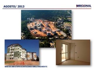 AGOSTO/ 2013
MAIS DE UMA ETAPA ACONTECENDO SIMULTANEAMENTE
 