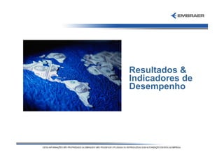 Resultados &
Indicadores de
Desempenho
 