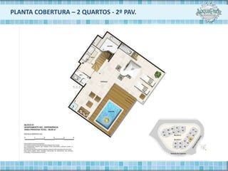PLANTA COBERTURA – 2 QUARTOS - 2º PAV.
 