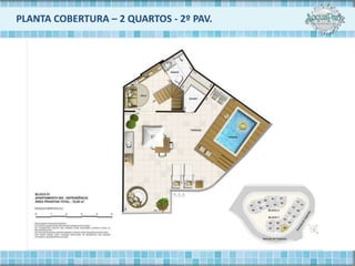 PLANTA COBERTURA – 2 QUARTOS - 2º PAV.
 