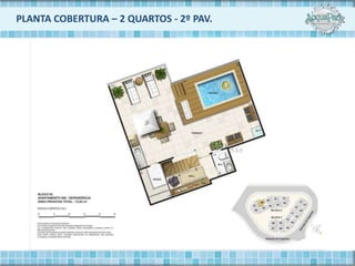 PLANTA COBERTURA – 2 QUARTOS - 2º PAV.
 