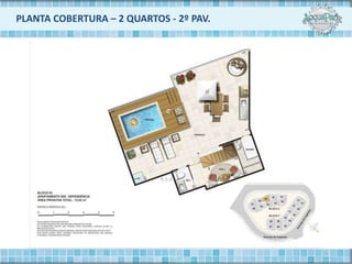 PLANTA COBERTURA – 2 QUARTOS - 2º PAV.
 