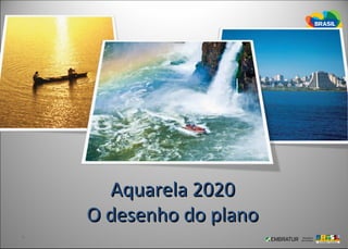 Aquarela 2020
O desenho do plano
 