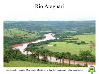 Rio Araguari
Fazenda de Fausto Machado Martins - Fonte: Josimar Felisbino Silva
 