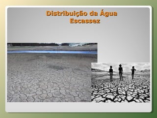 Distribuição da Água  Escassez 