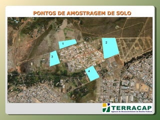 PONTOS DE AMOSTRAGEM DE SOLO 
