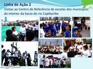 Linha de Ação 2  Visitas ao Centro de Referência de escolas dos municípios do interior da bacia do rio Capibaribe 