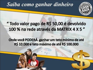 Apresentação atualizada cash back
