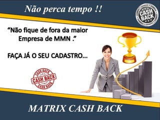 Apresentação atualizada cash back