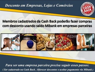 Apresentação atualizada cash back