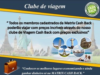 Apresentação atualizada cash back