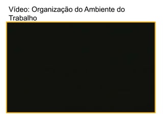 Vídeo: Organização do Ambiente do
Trabalho

 