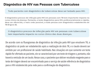 Diagnóstico de HIV nas Pessoas com Tuberculose
 