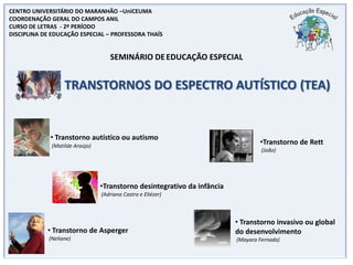  Transtorno desintegrativo da infância