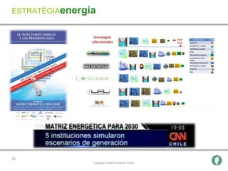 ESTRATÉGIAenergia




28
                Copyright © 2009 Fundación AVINA
 
