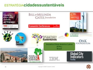 ESTRATÉGIAcidadessustentáveis




                               Iniciativa Clima América Latina
                                             (ICAL)
                                             Brasil




36              Copyright © 2009 Fundación AVINA
 