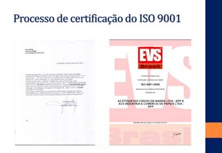 Processo de certificação do ISO 9001  