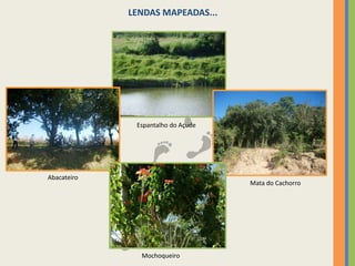 PONTOS FÍSICOS MAPEADOS...Pesqueiro VinagrãoEstância Santa LauraCampo de FutebolSítio Santa Luzia II