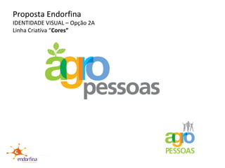 Proposta Endorfina IDENTIDADE VISUAL – Opção 2A Linha Criativa “ Cores” 
