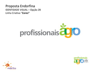 Proposta Endorfina IDENTIDADE VISUAL – Opção 2B Linha Criativa “ Cores” 