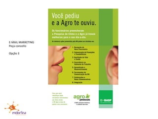E-MAIL MARKETING  Peça conceito Opção 3 