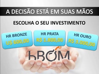 ESCOLHA O SEU INVESTIMENTO
HR PRATA
 