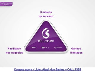 A melhor proposta de
      negócio




                          3 marcas
                         de sucesso




            Facilidade                Ganhos
         nos negócios                 Ilimitados




 50                                                50
 