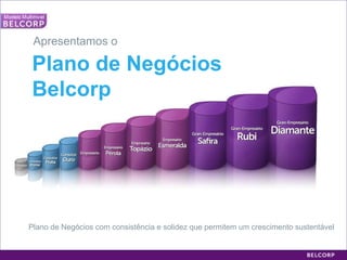 Plano de Negócios com consistência e solidez que permitem um crescimento sustentável Apresentamos o  Plano de Negócios Belcorp 