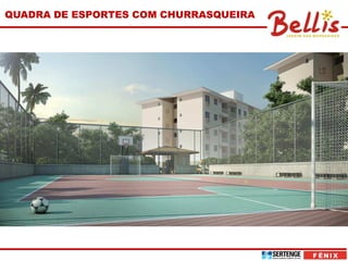 QUADRA DE ESPORTES COM CHURRASQUEIRA
 