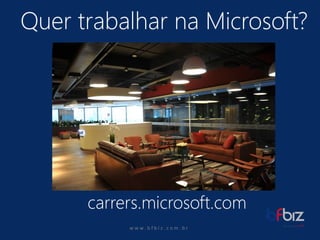 w ww. b f b i z . c o m . b r QuertrabalharnaMicrosoft? carrers.microsoft.com  