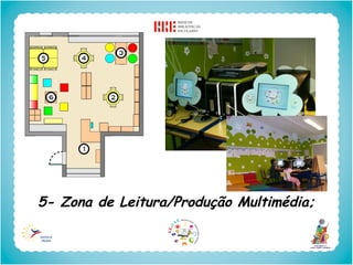5- Zona de Leitura/Produção Multimédia;
 