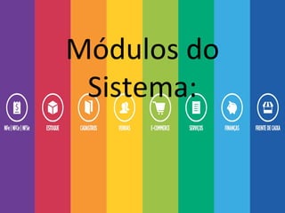 Módulos do
Sistema:
 