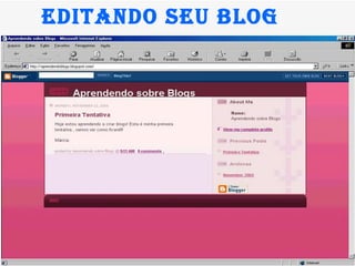 Editando seu Blog  