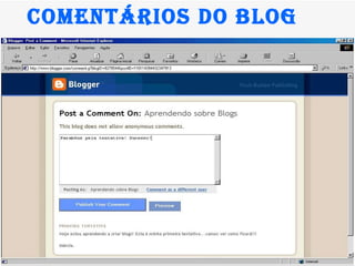 Comentários do Blog  