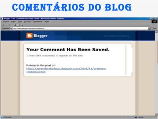 Comentários do Blog  