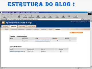 Estrutura do Blog ! 