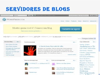 Servidores de blogs 
