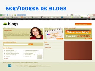 Servidores de blogs 