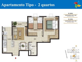 Apartamento Tipo - 2 quartos
 