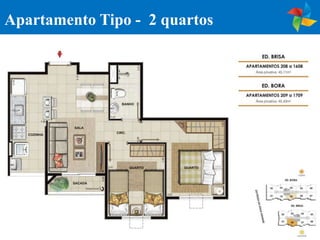 Apartamento Tipo - 2 quartos
 