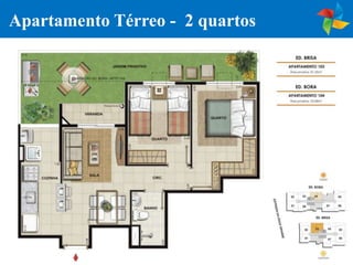Apartamento Térreo - 2 quartos
 
