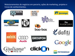 Hoje é sócio e Chief Innovation Officer da empresa XBL. Está
focado no desenvolvimento dos negócios da Holding e ainda na
criação de novas startups.
Também atua como palestrante, consultor e escritor.
 