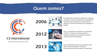 APRESENTAÇÃO DA C3 INTERNACIONAL