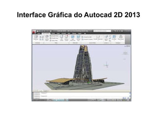 Interface Gráfica do Autocad 2D 2013 
 